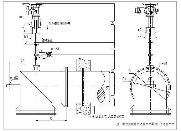 配水閘閥結構圖